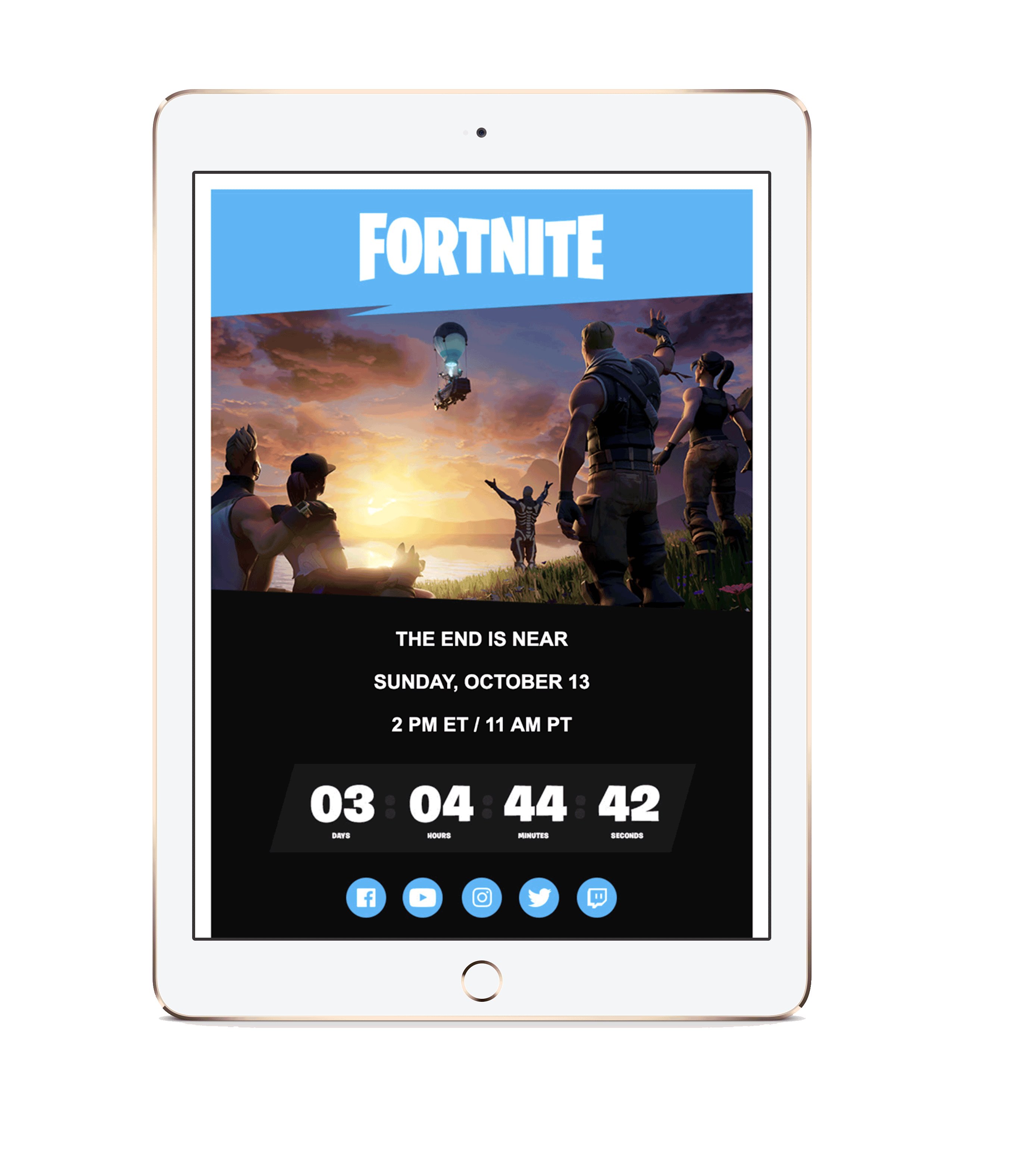 Epic Games countdown timer Epic Games countdown timer