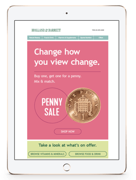 H&B penny sale iPad