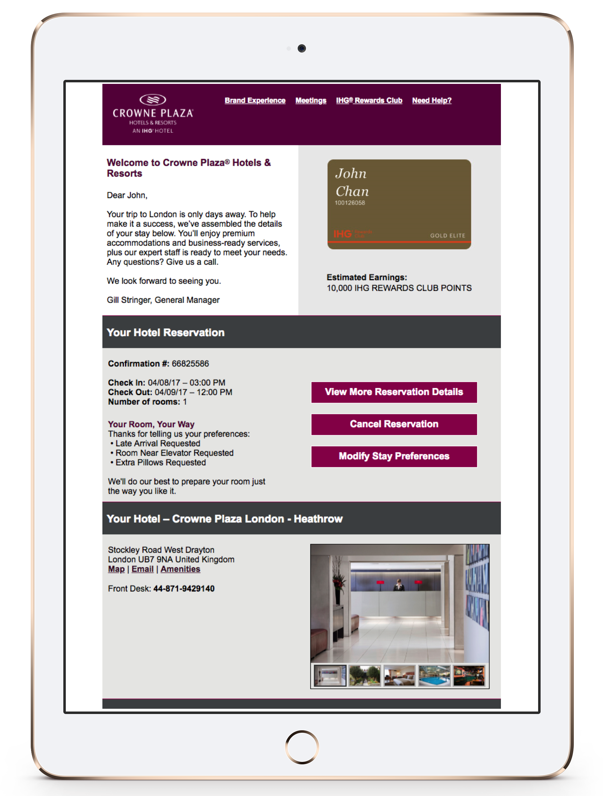 IHG ipad IHG ipad