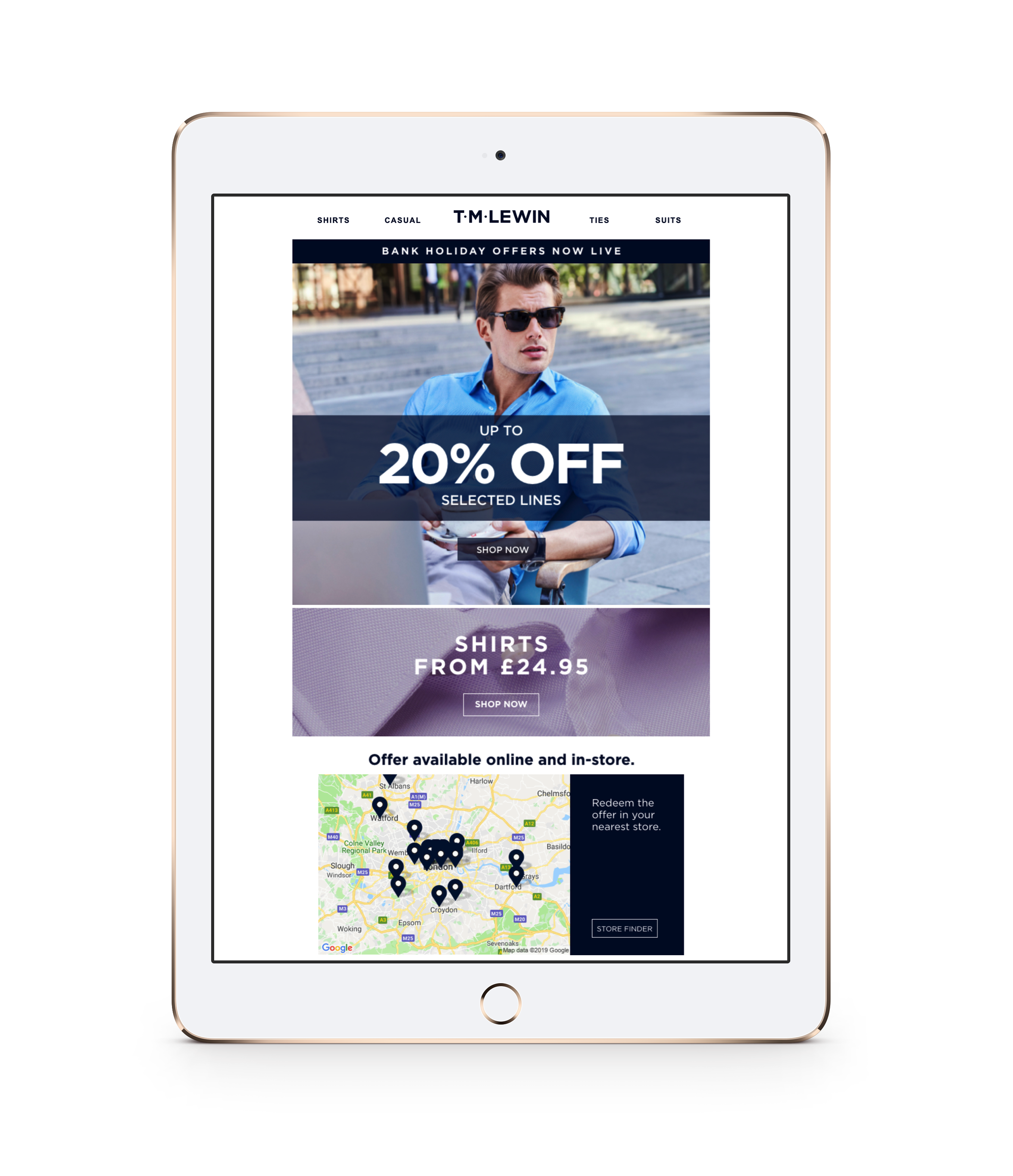 TMLewin ipad TMLewin ipad